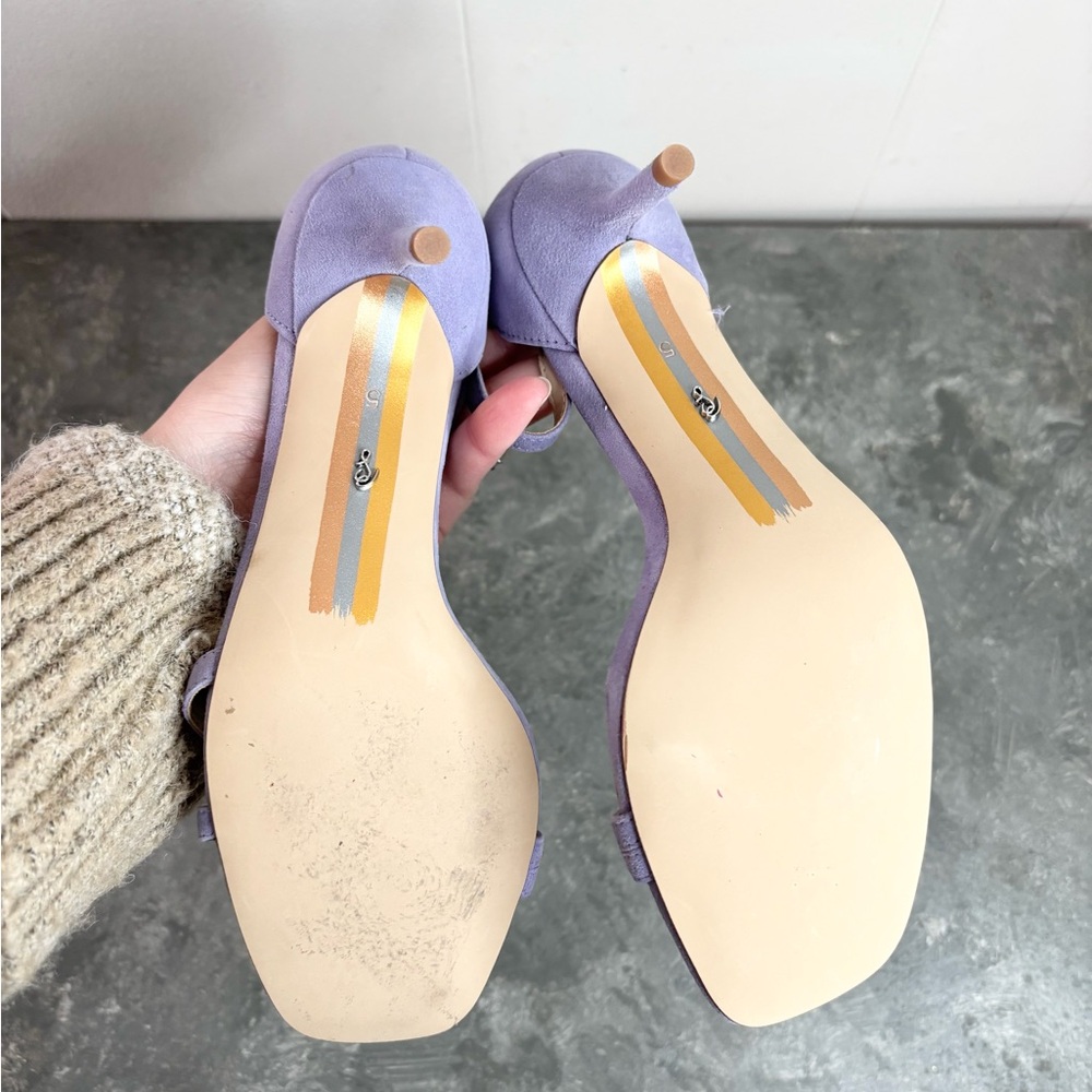 Sam Edelman peonie kitten heel sandal size 5 women’s lavender lilac purple - Picture 7 of 7